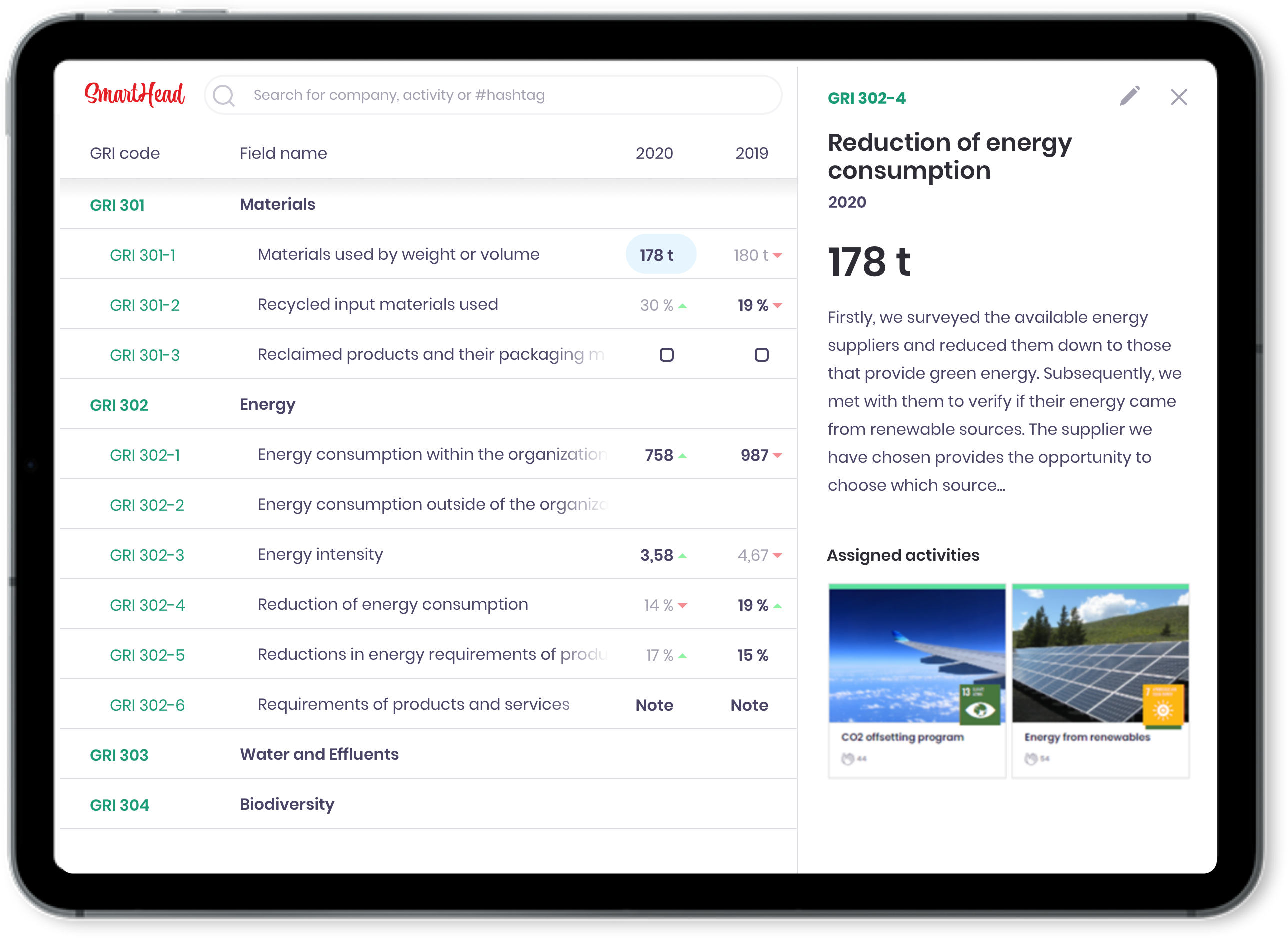 screenshot of SmartHead