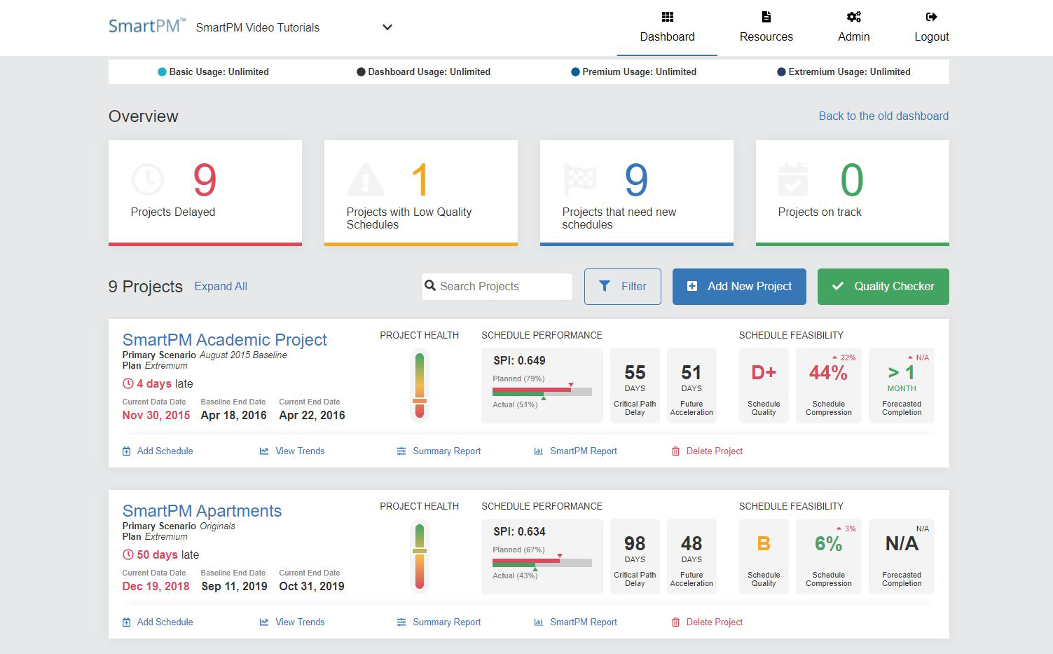 screenshot of SmartPM
