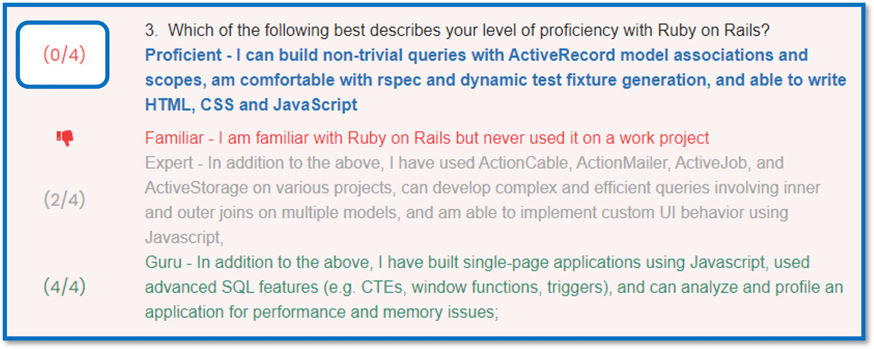 screenshot of SmartRank