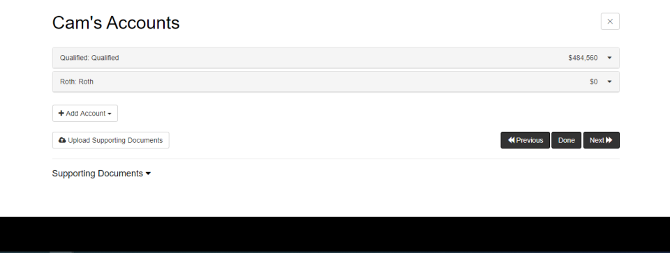screenshot of SmartRisk