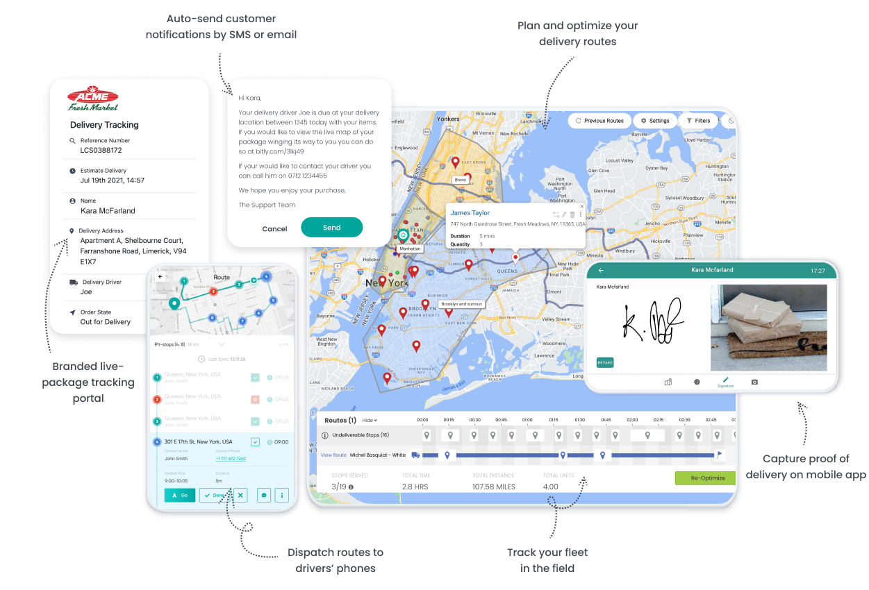 screenshot of SmartRoutes