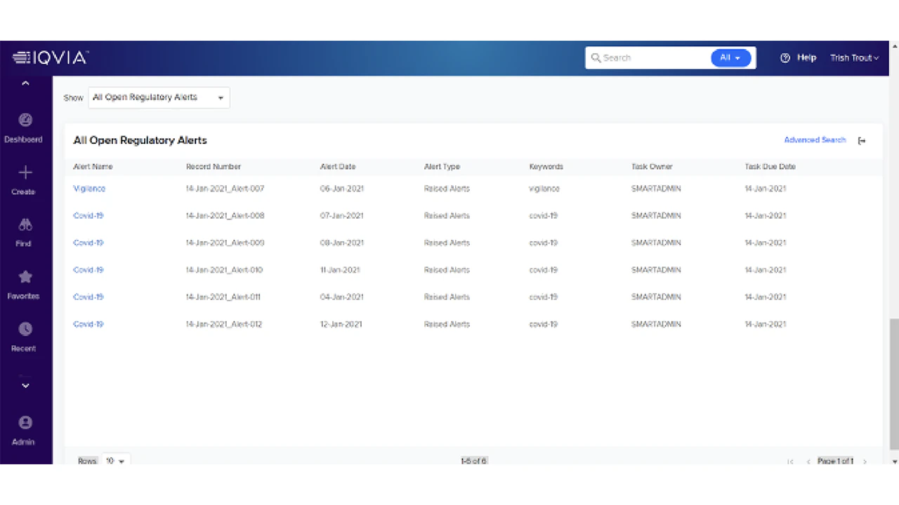 screenshot of SmartSolve