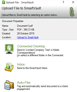 screenshot of SmartVault