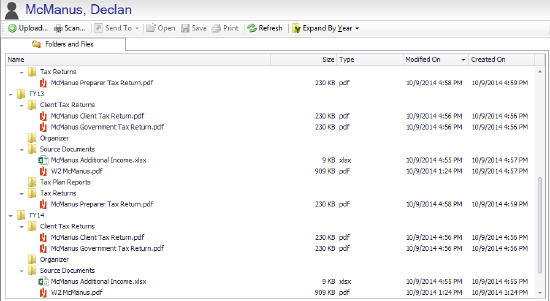 screenshot of SmartVault