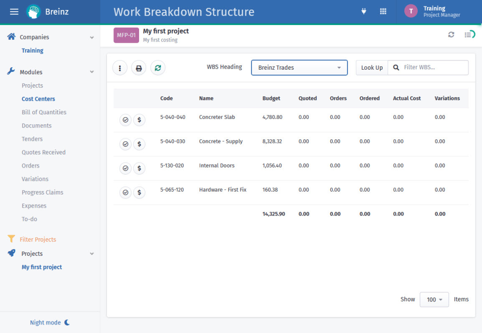 screenshot of SmarteBuild