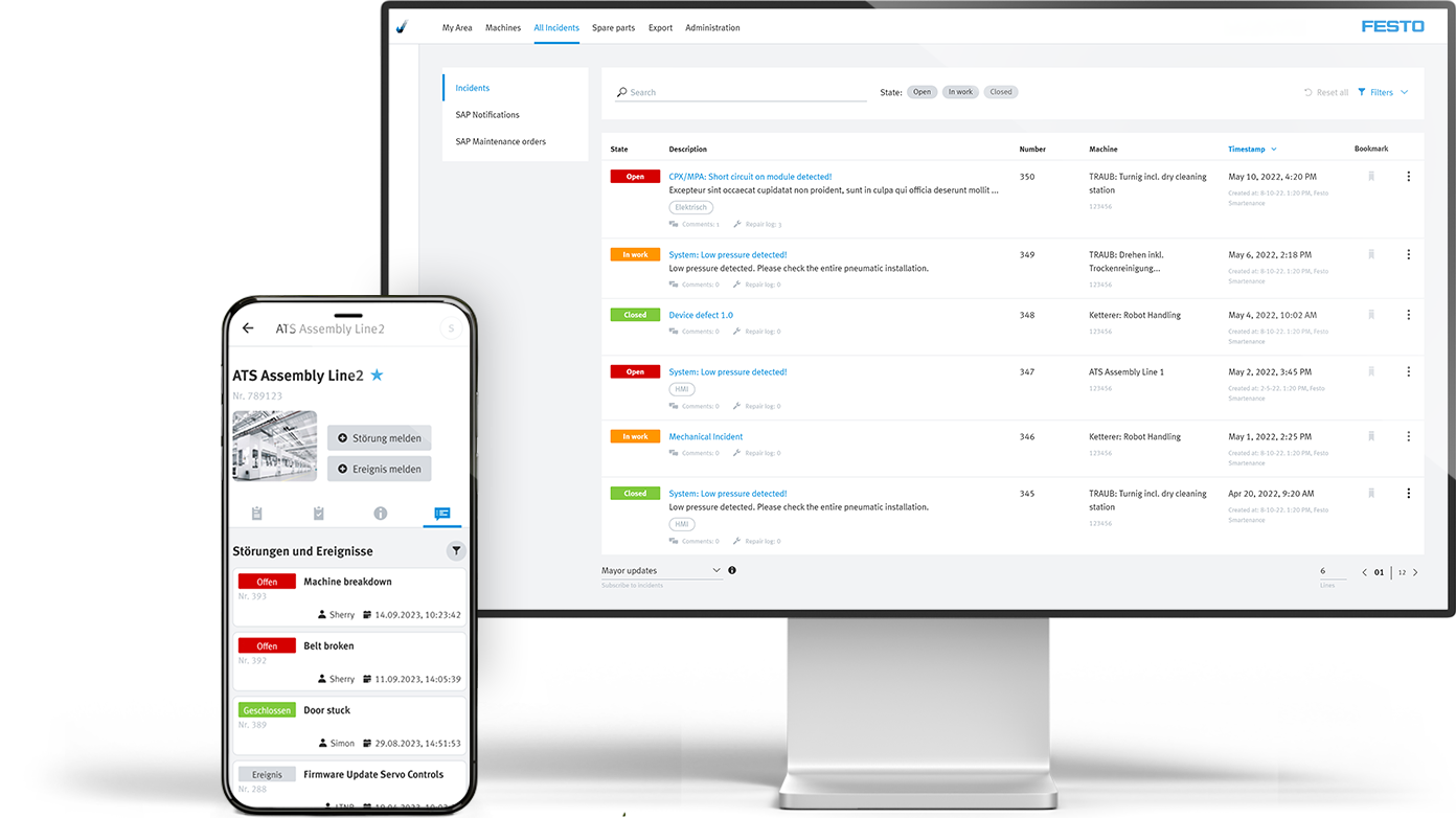 screenshot of Smartenance