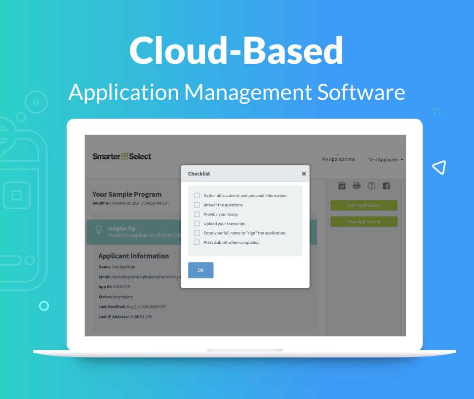 screenshot of SmarterSelect
