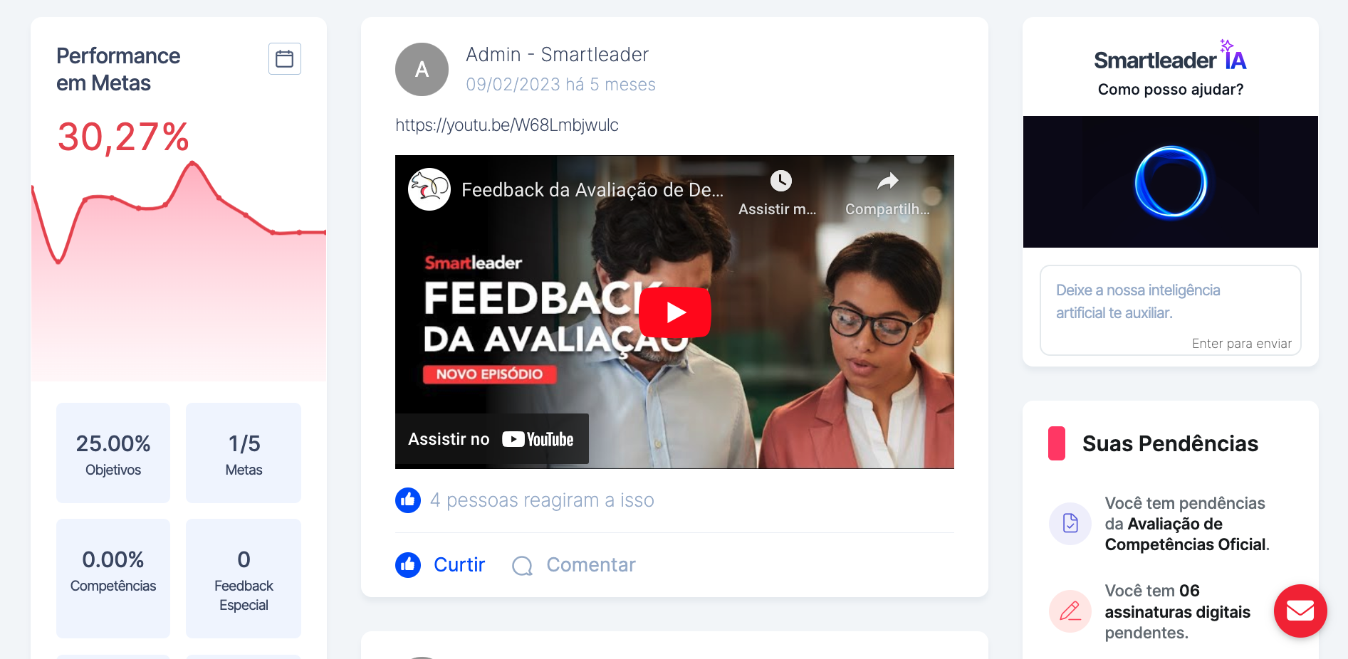 screenshot of Smartleader