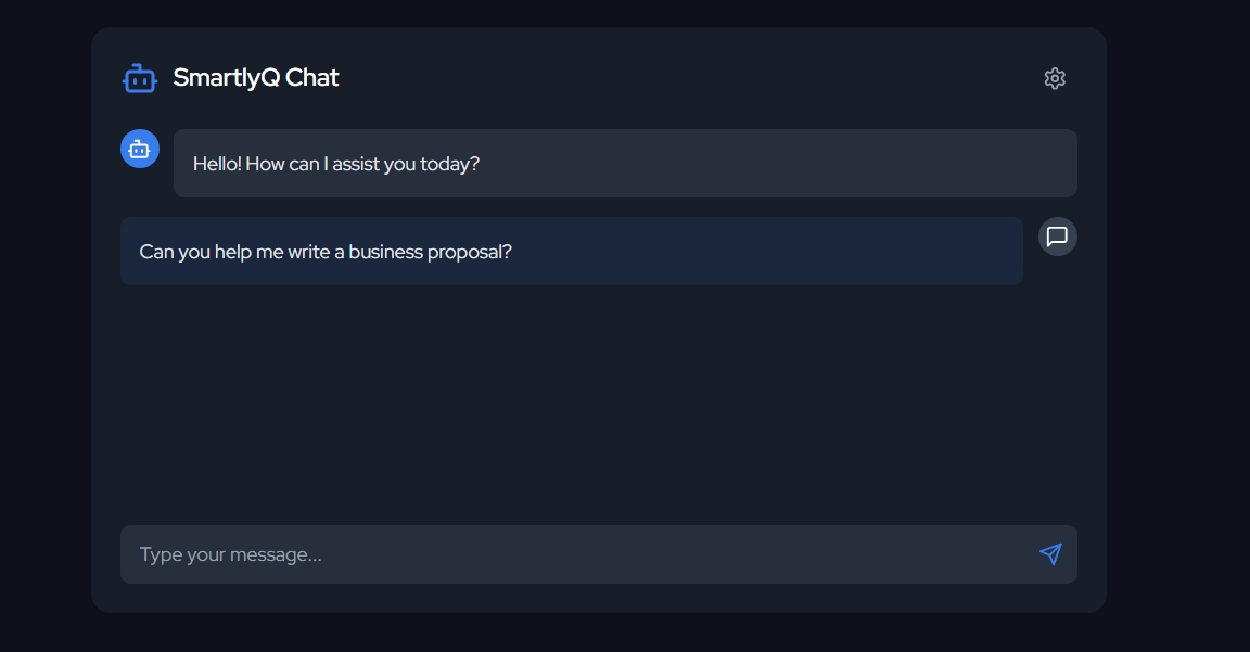 screenshot of SmartlyQ