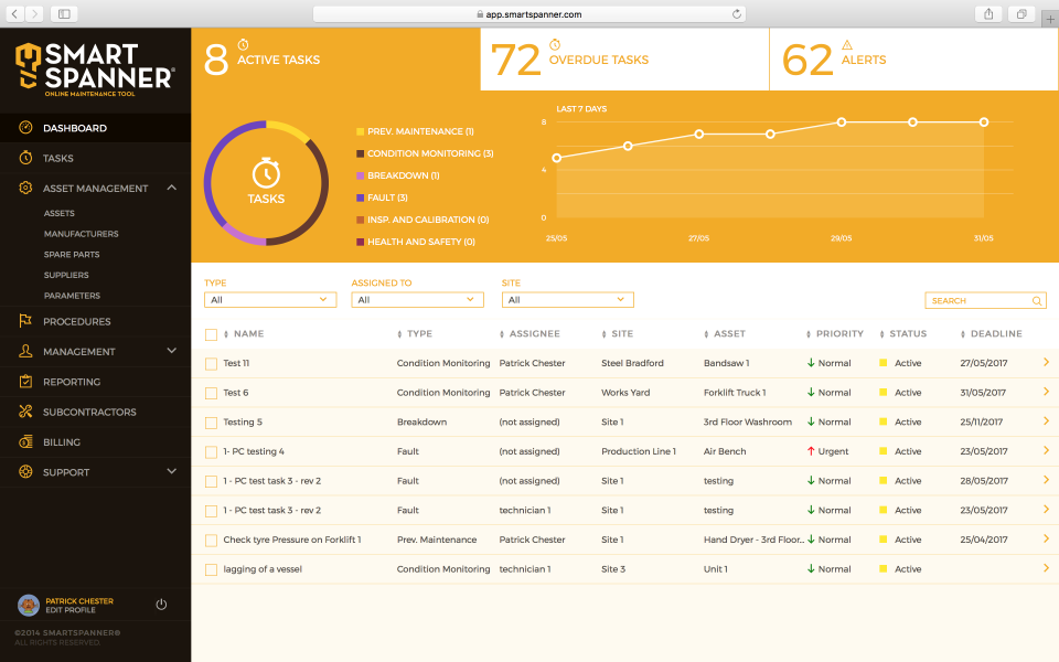 screenshot of Smartspanner