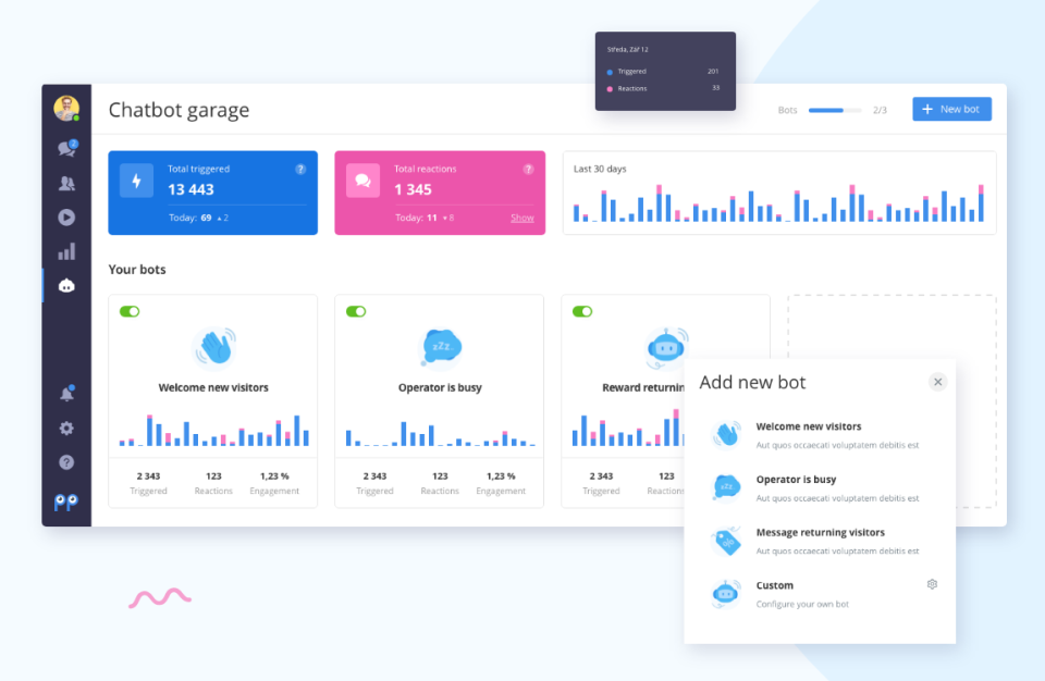 screenshot of Smartsupp