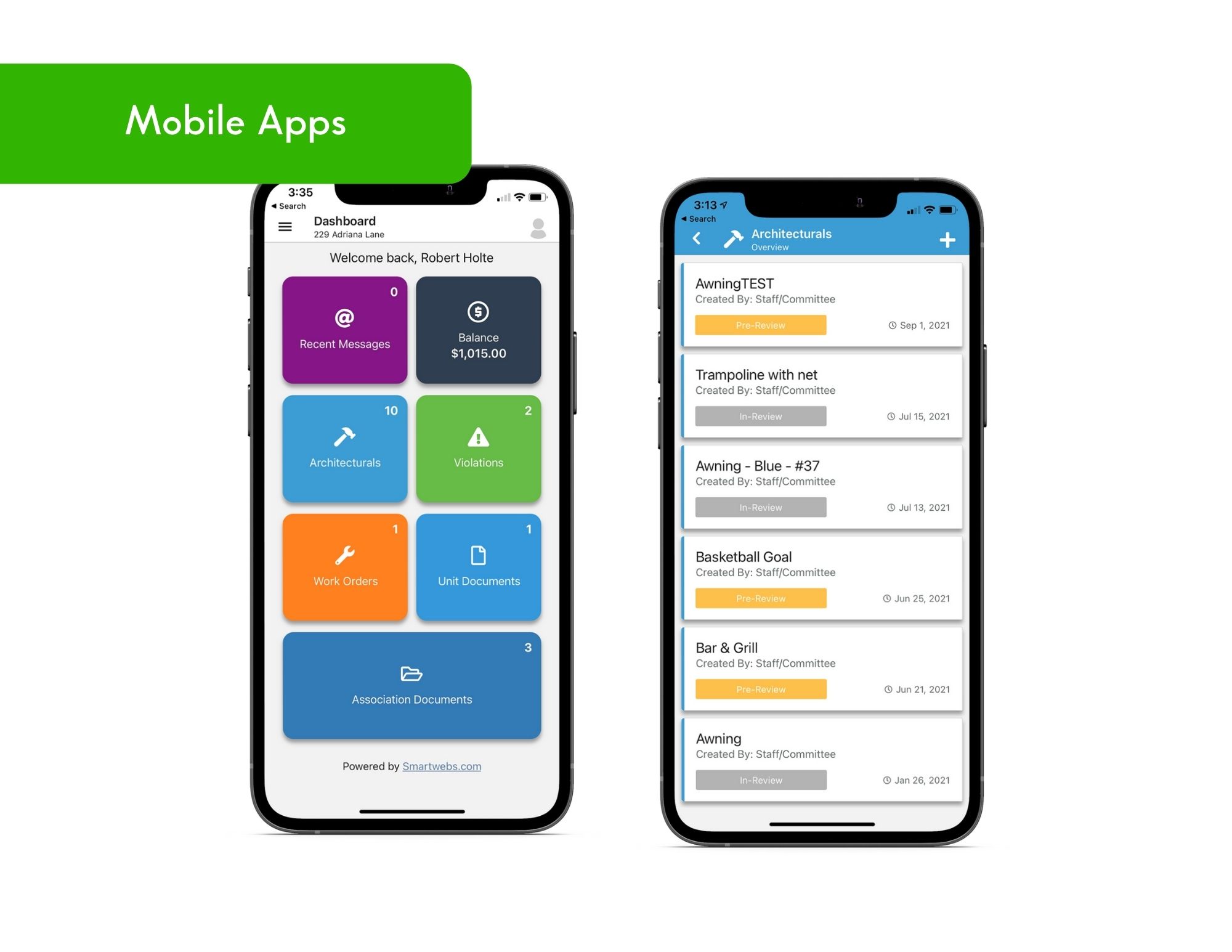 screenshot of Smartwebs