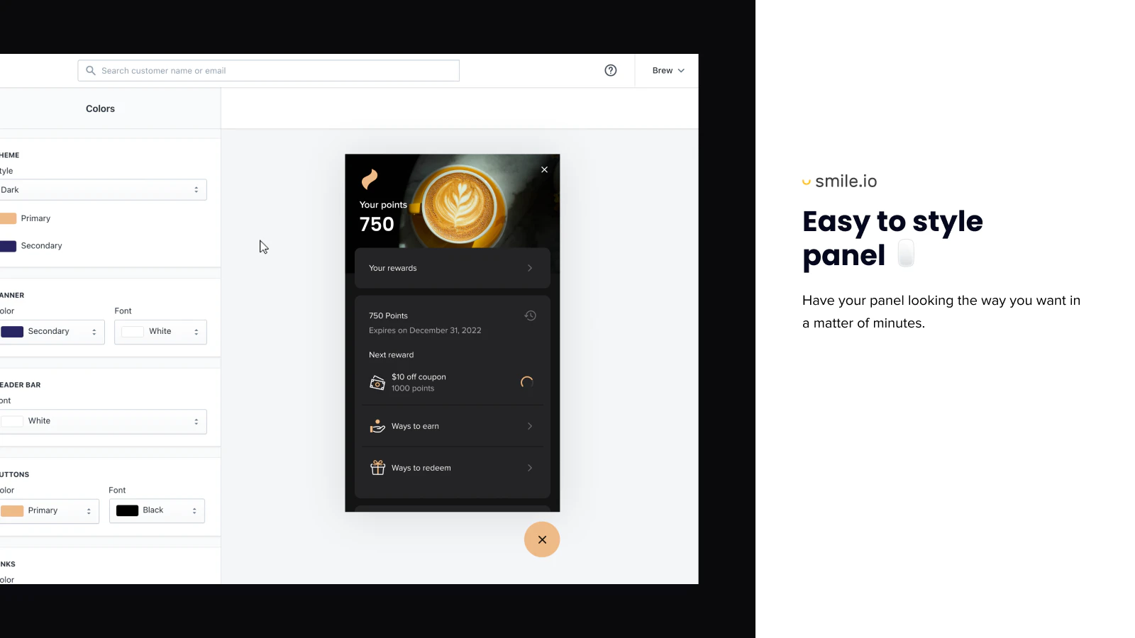screenshot of Smile.io