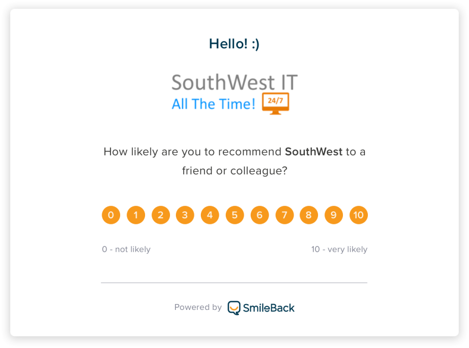 screenshot of SmileBack