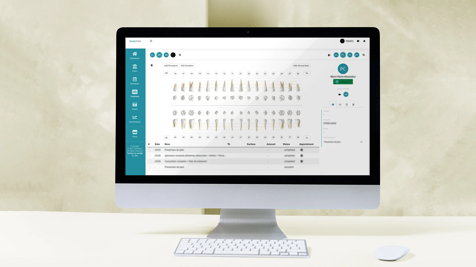 screenshot of SmileSIM