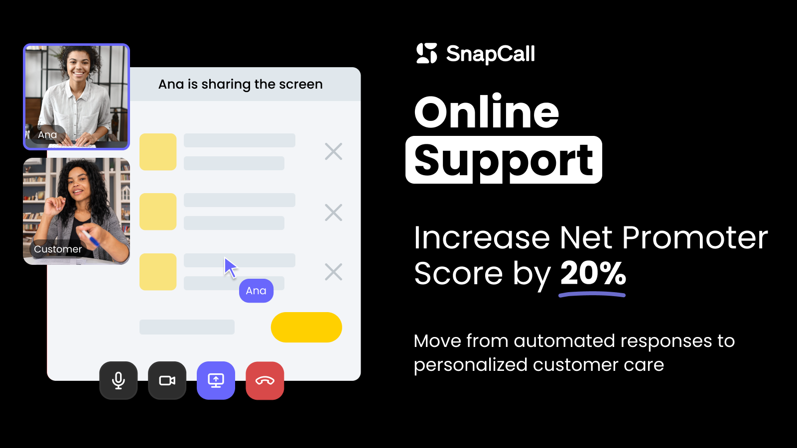 screenshot of SnapCall