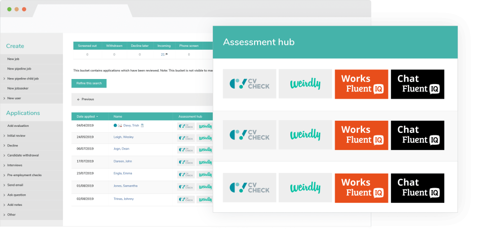 screenshot of SnapHire