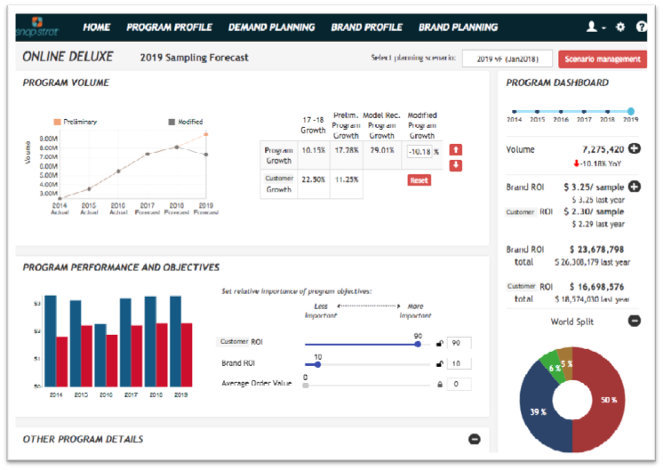 screenshot of SnapStrat