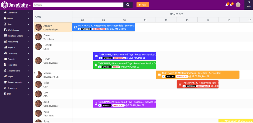 screenshot of SnapSuite