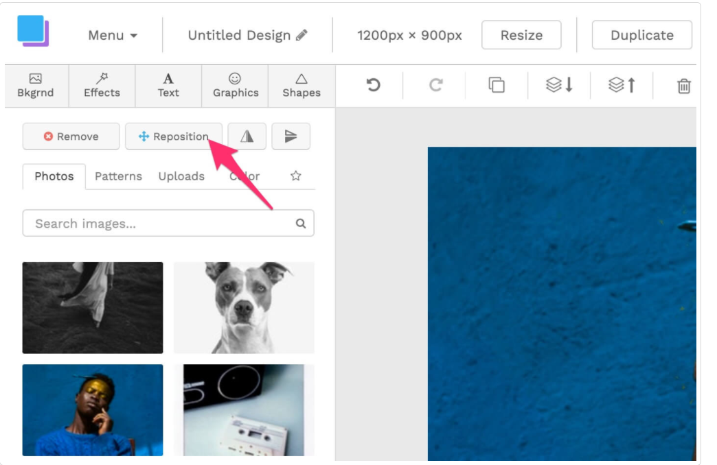 screenshot of Snappa