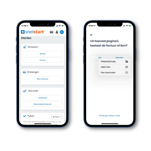 screenshot of Snelstart