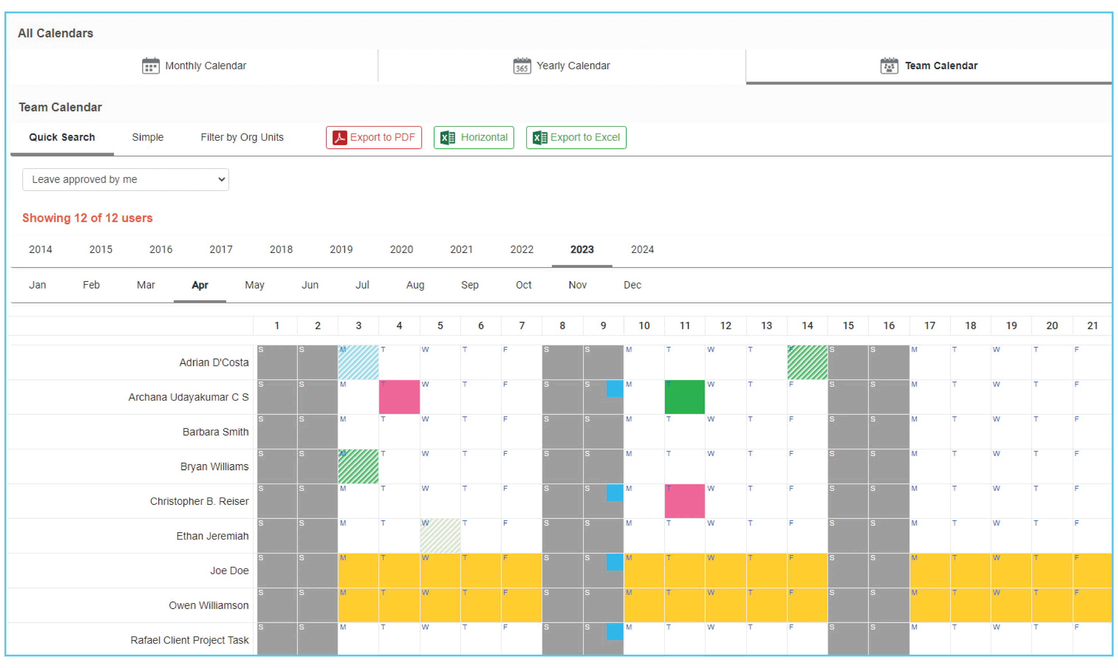 screenshot of SnowHR