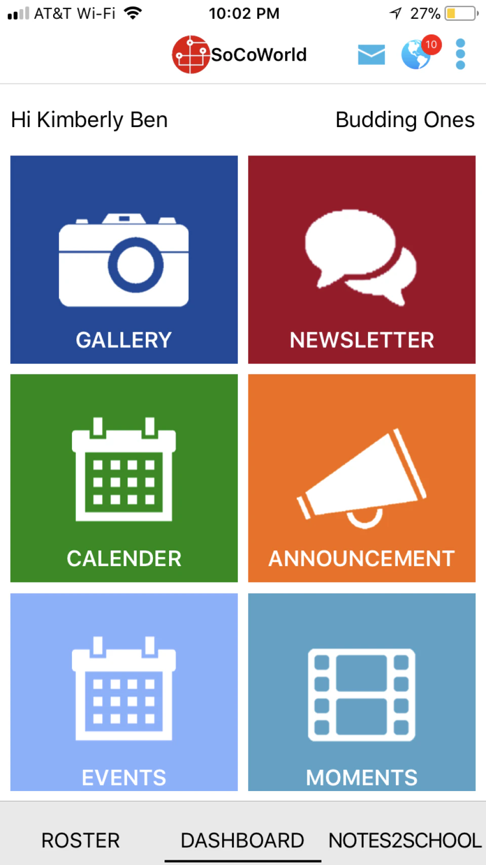 screenshot of SoCoWorld