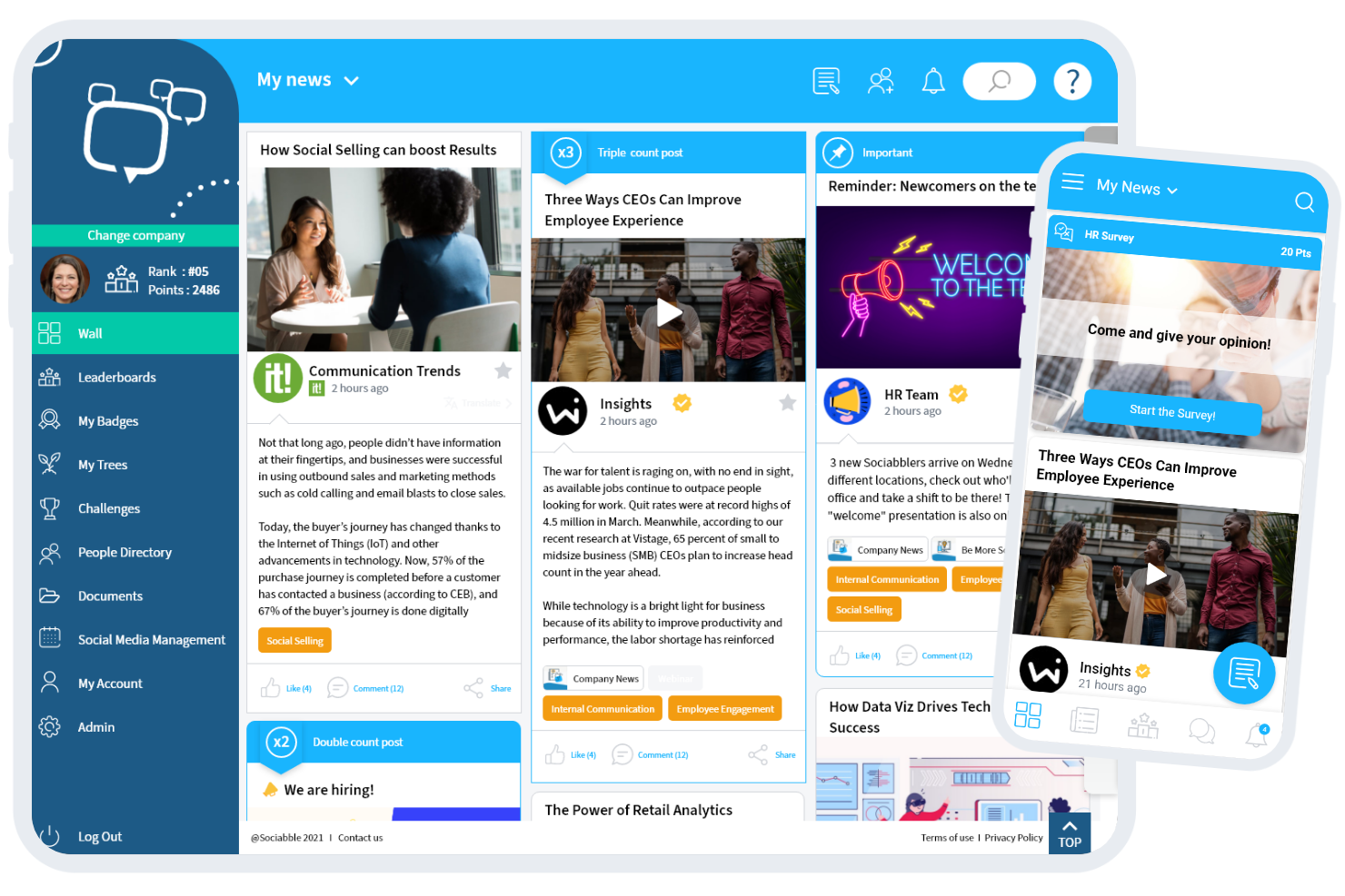 screenshot of Sociabble