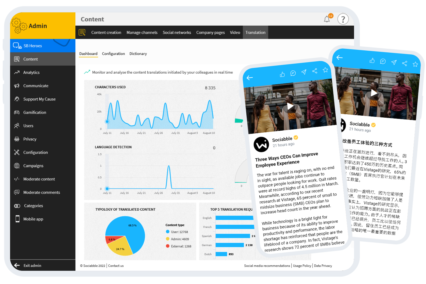 screenshot of Sociabble
