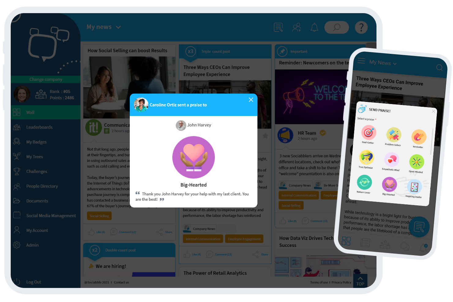 screenshot of Sociabble