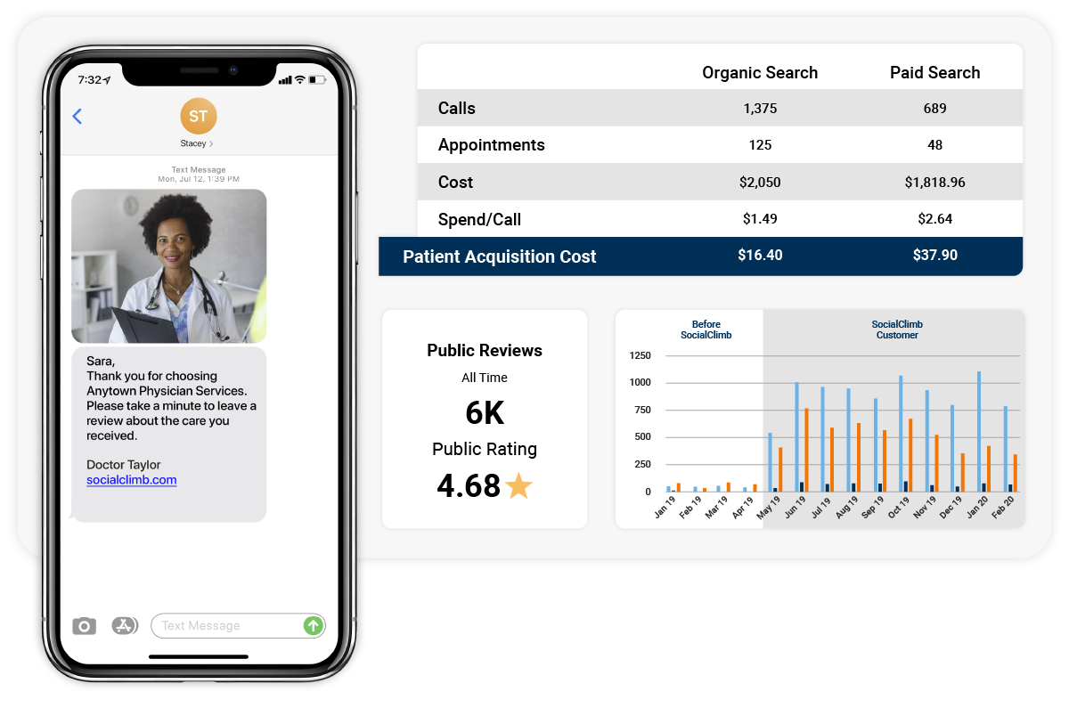 screenshot of SocialClimb