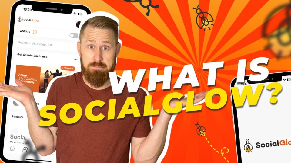 screenshot of SocialGlow