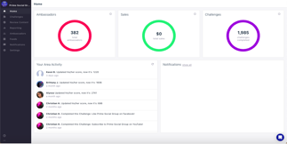 screenshot of SocialLadder