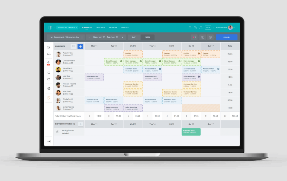screenshot of SocialSchedules