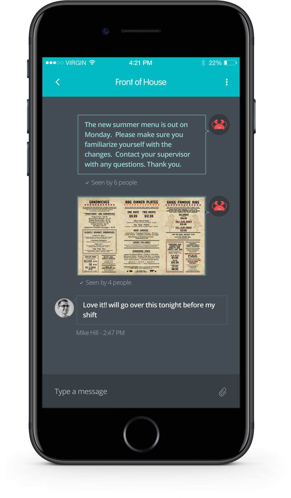 screenshot of SocialSchedules