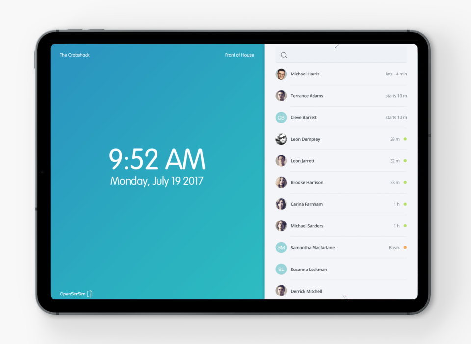screenshot of SocialSchedules