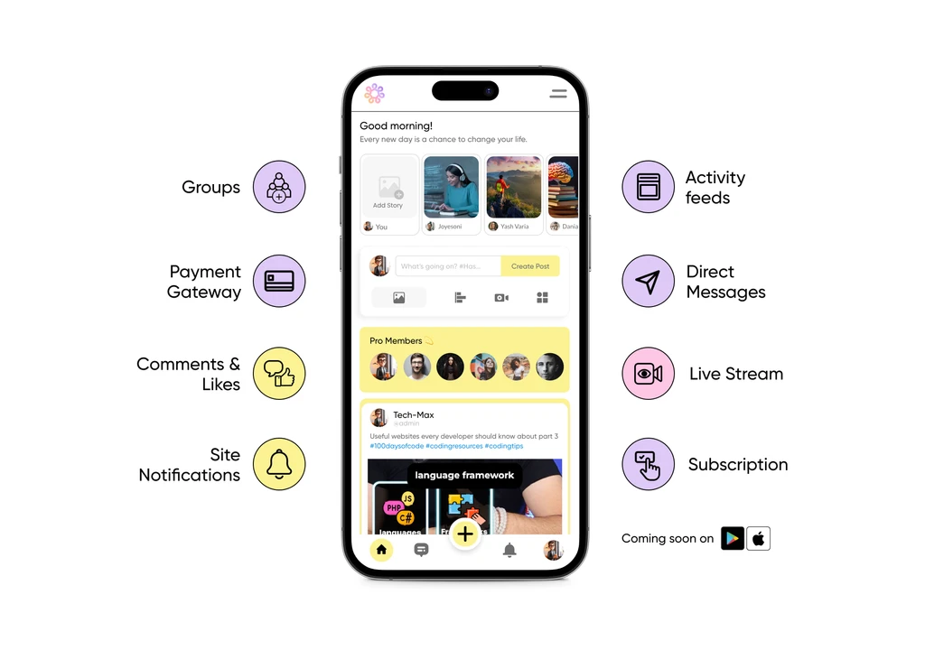 screenshot of Socially