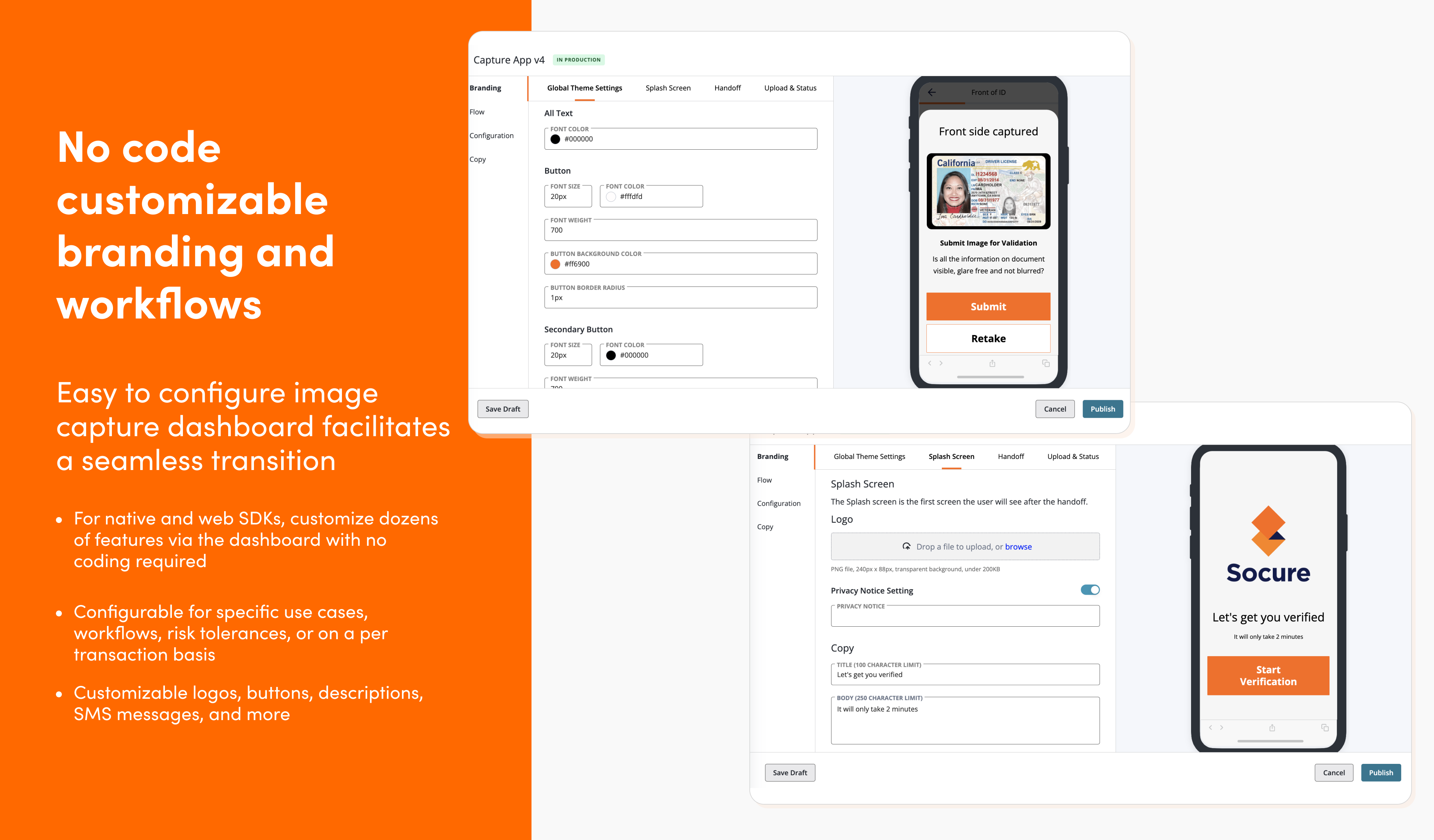 screenshot of Socure