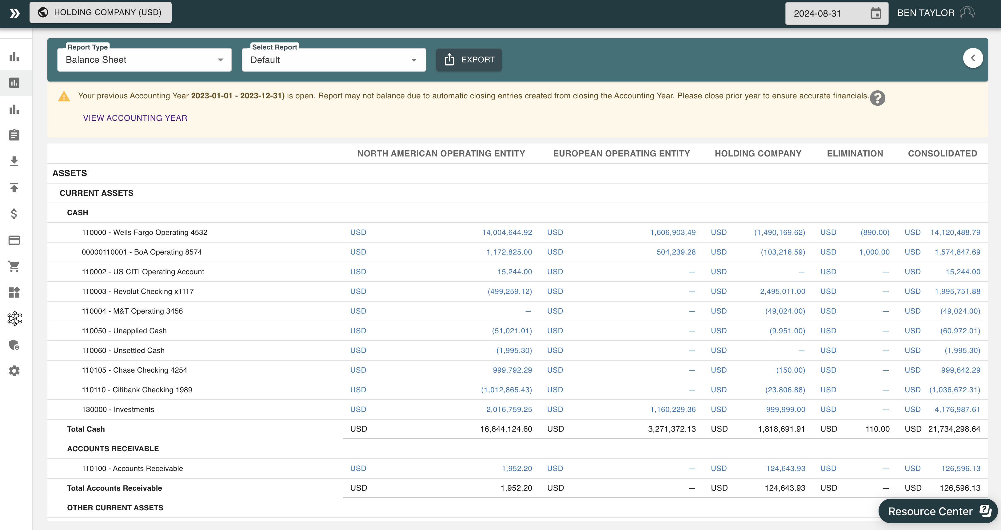 screenshot of SoftLedger