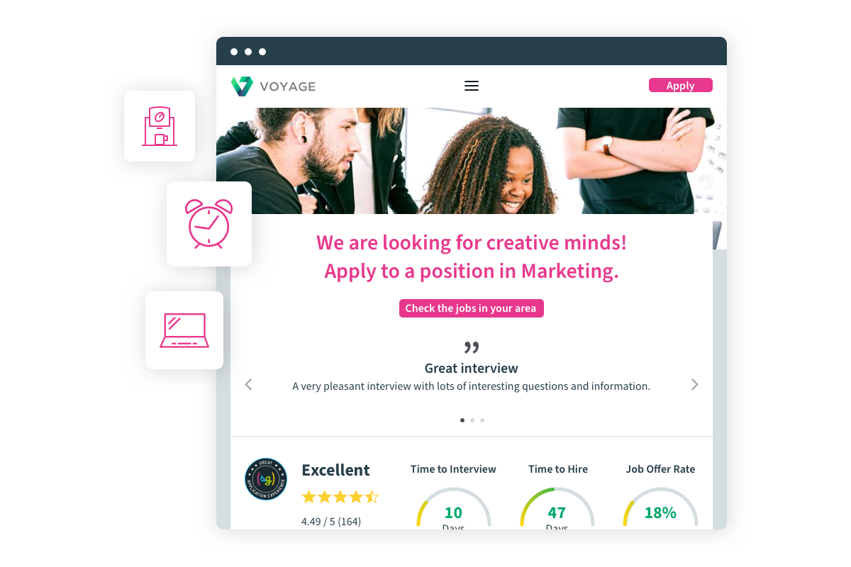 screenshot of Softgarden
