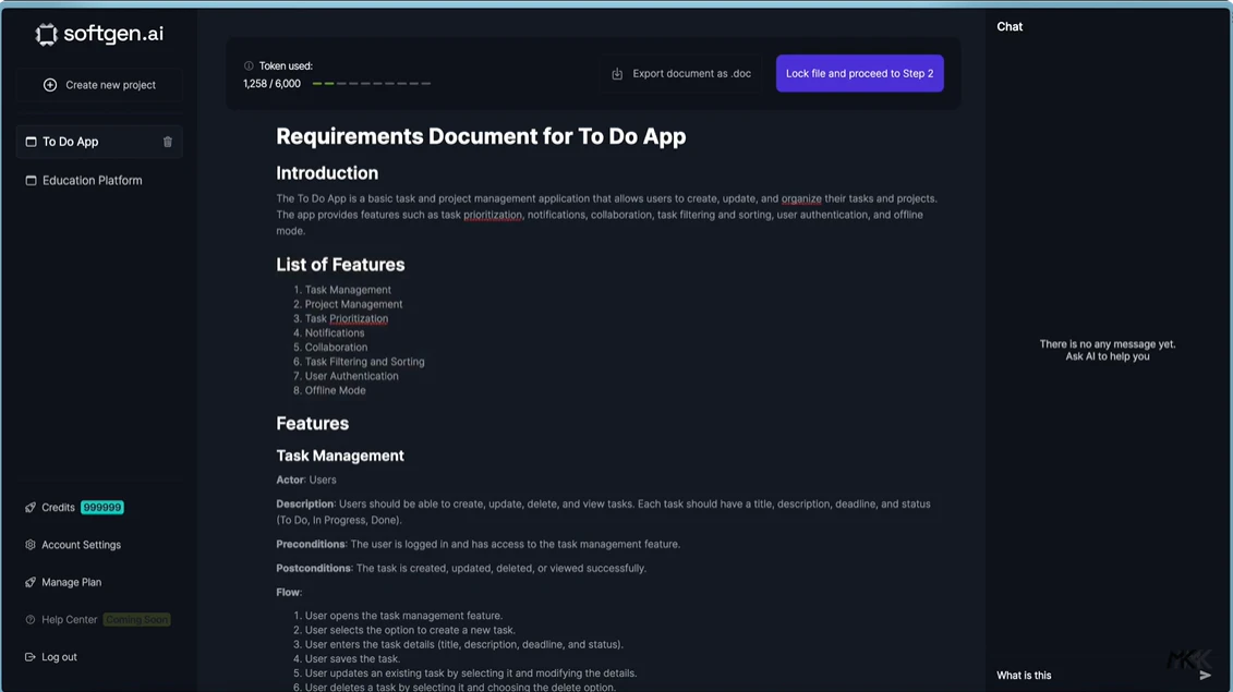 screenshot of Softgen