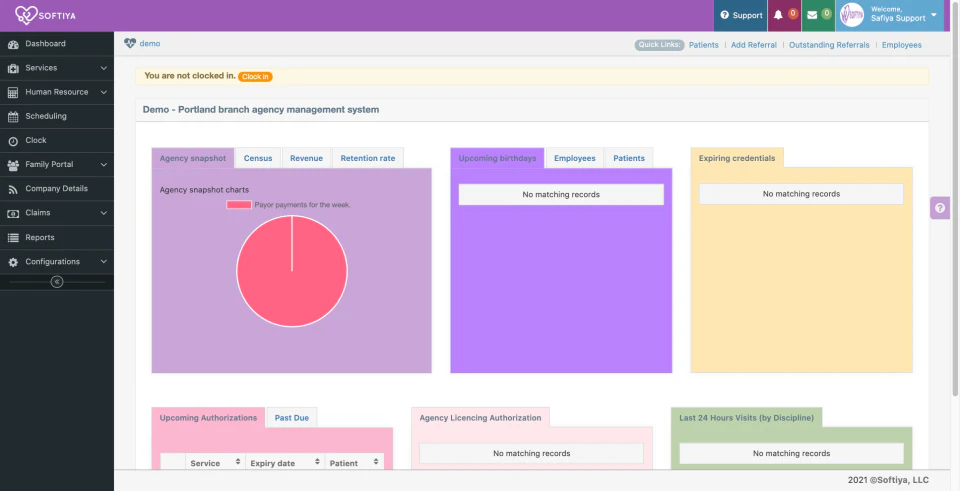 screenshot of Softiya