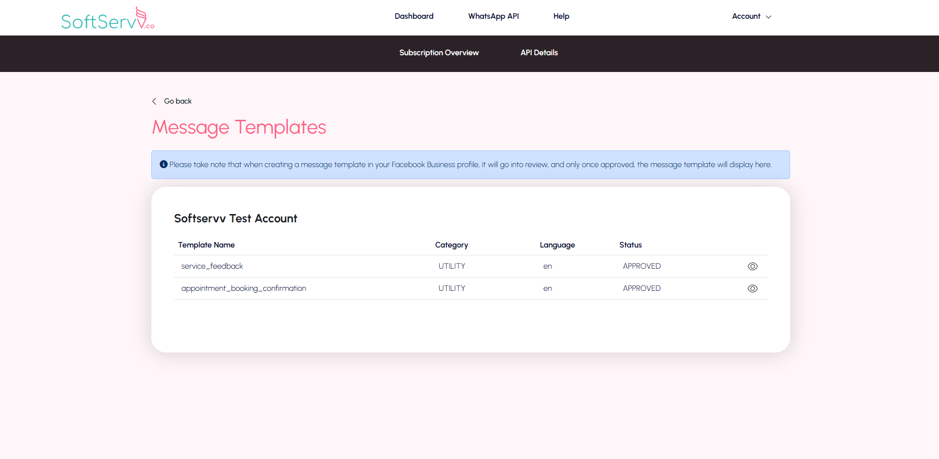 screenshot of Softservv