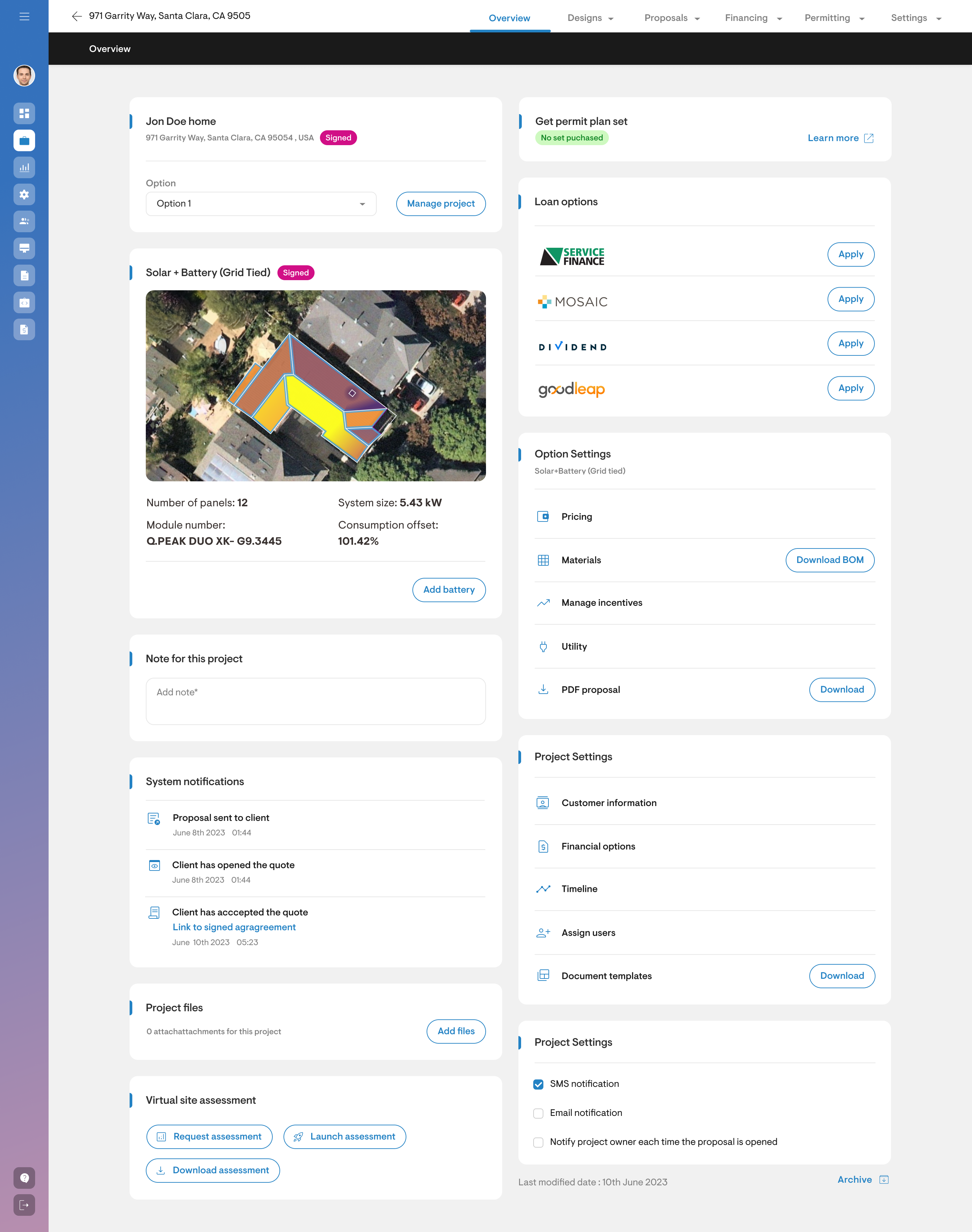 screenshot of Solargraf