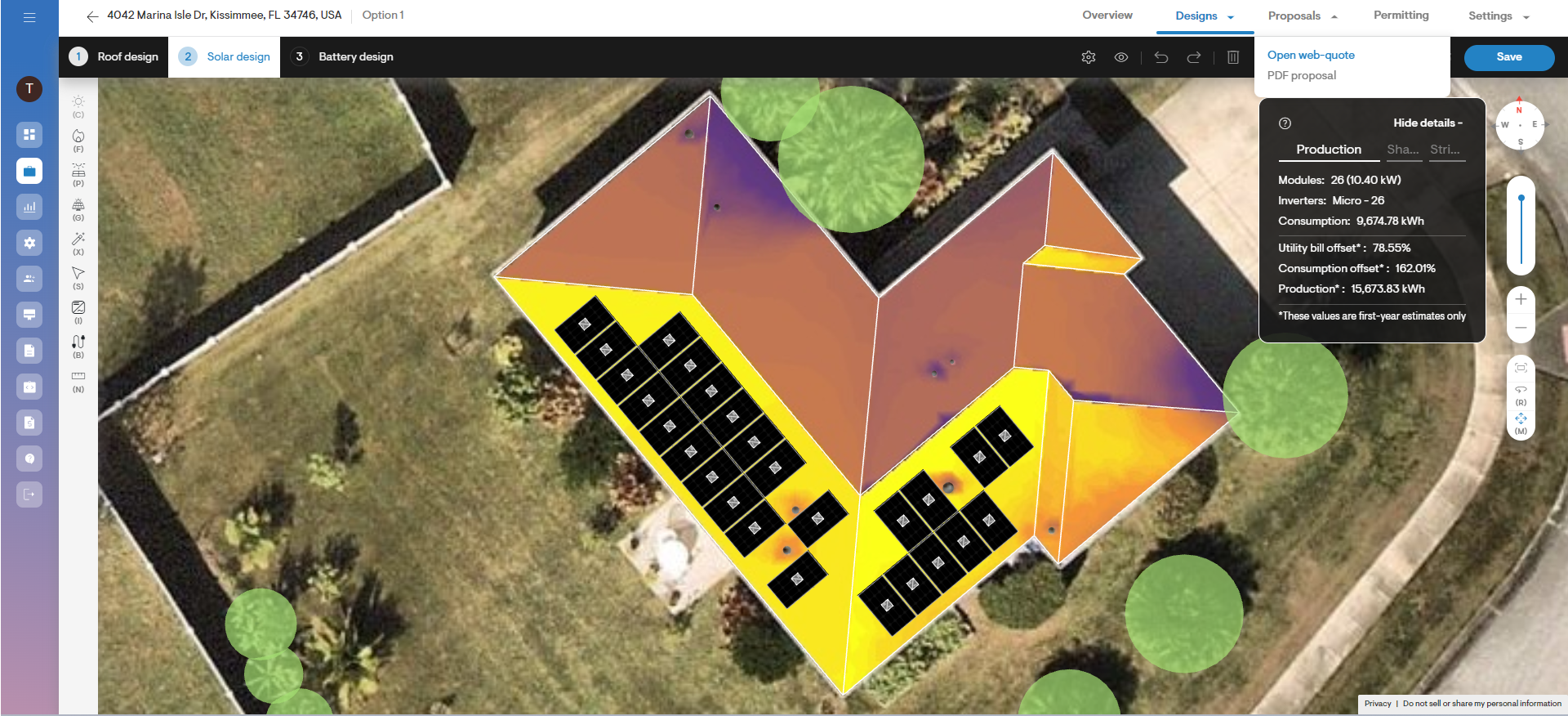 screenshot of Solargraf