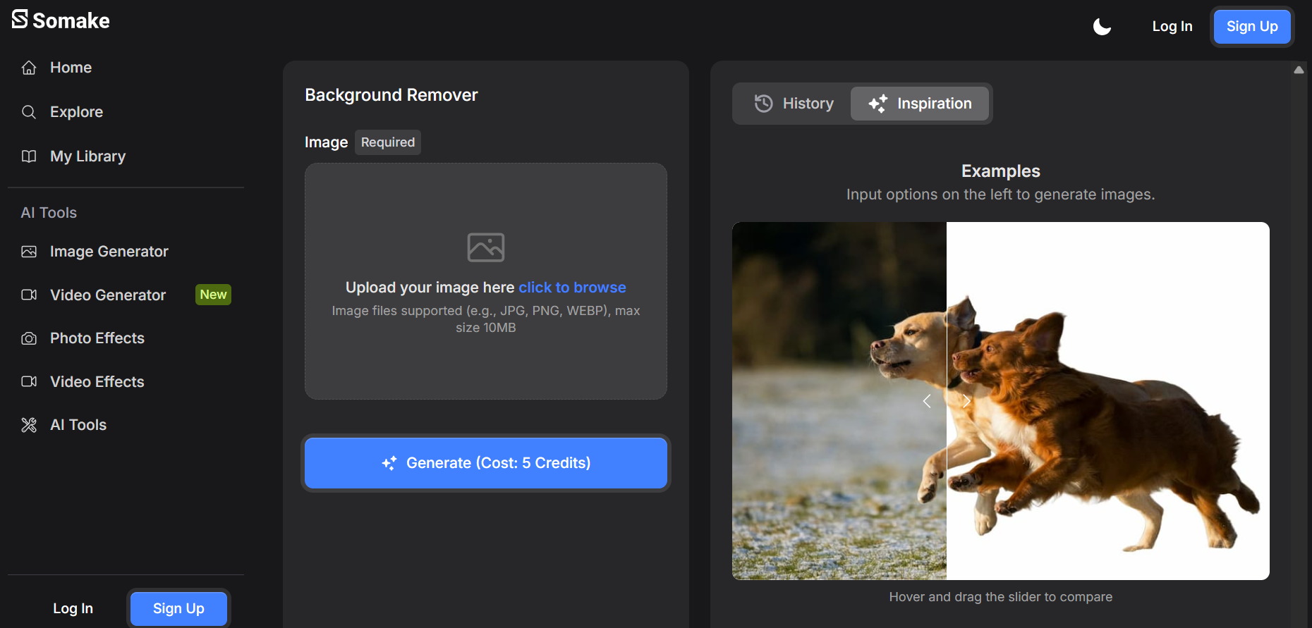 screenshot of Somake