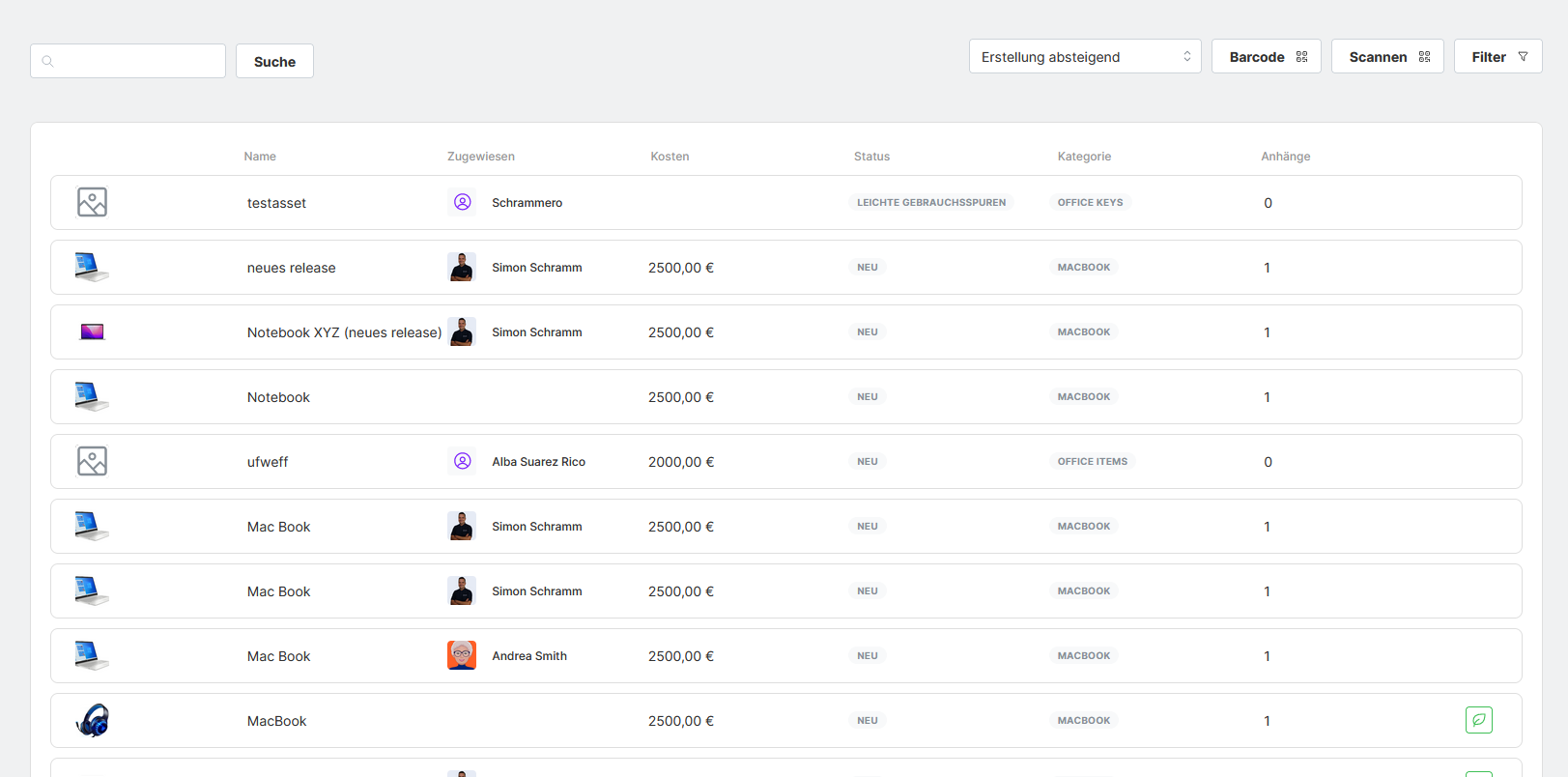 screenshot of Sortful