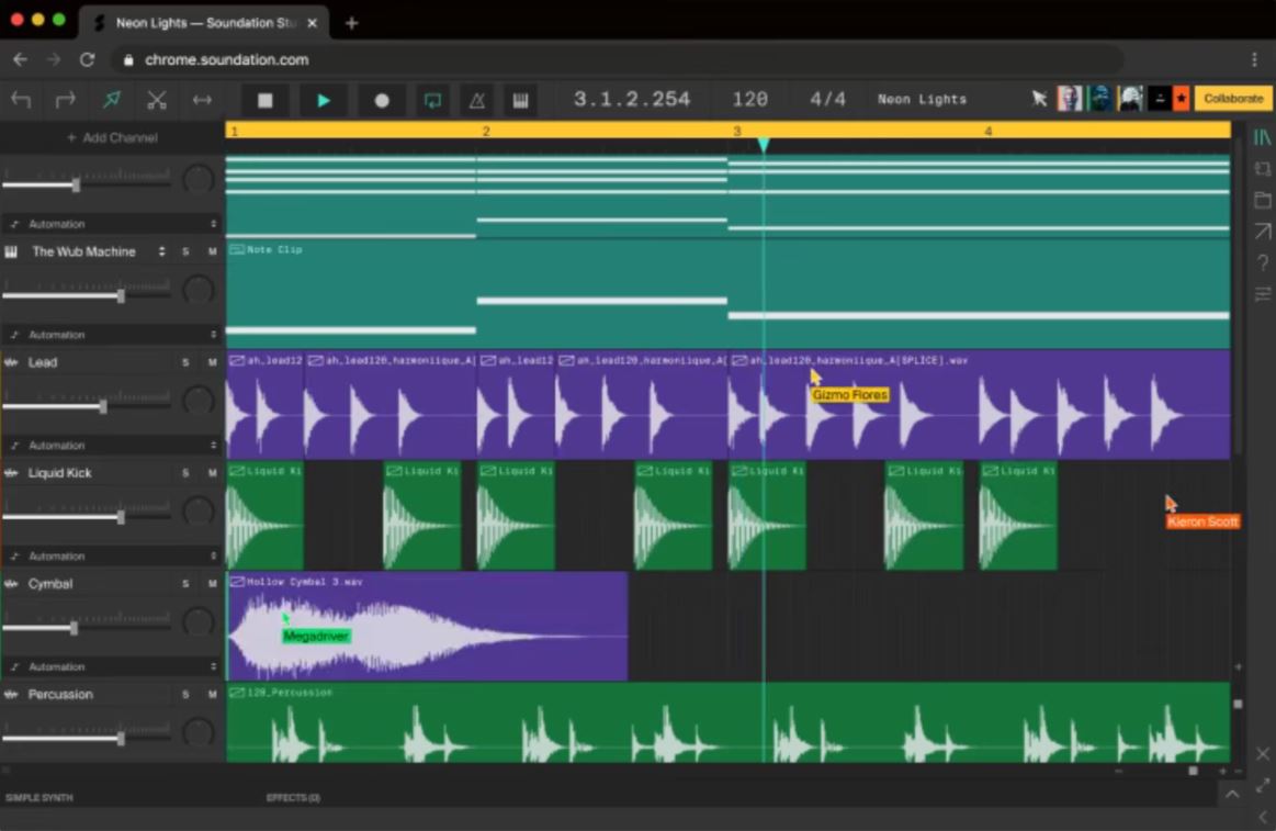screenshot of Soundation