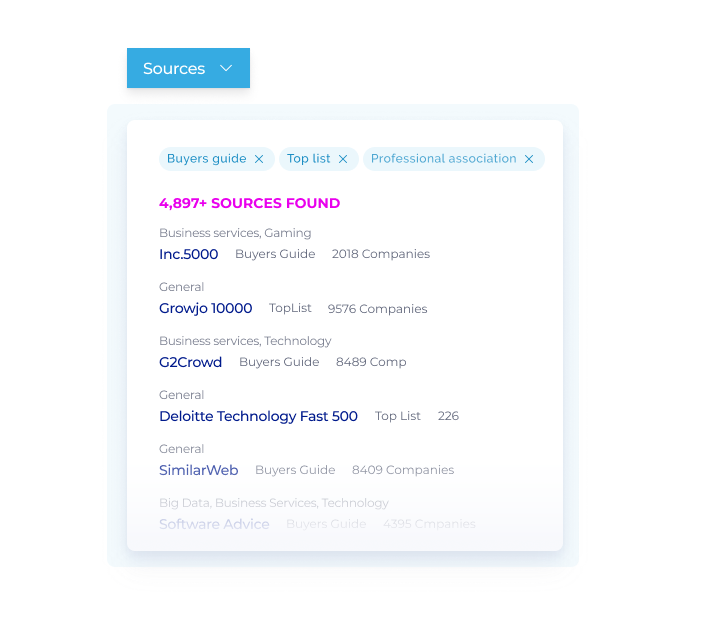 screenshot of Sourcescrub
