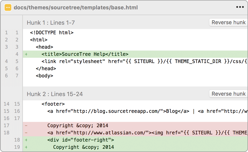 screenshot of Sourcetree